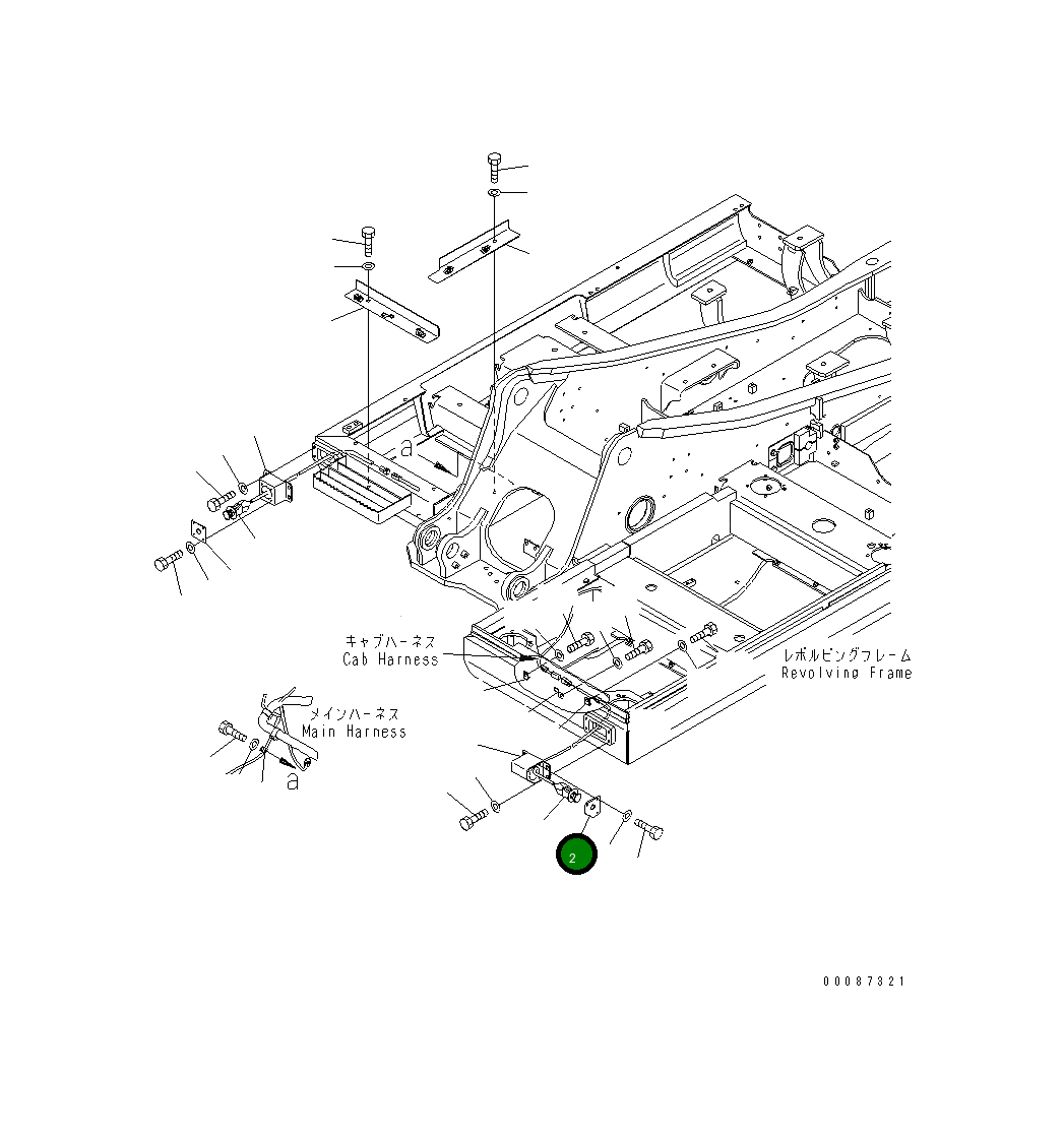 Крышка 21K-06-72940 Komatsu