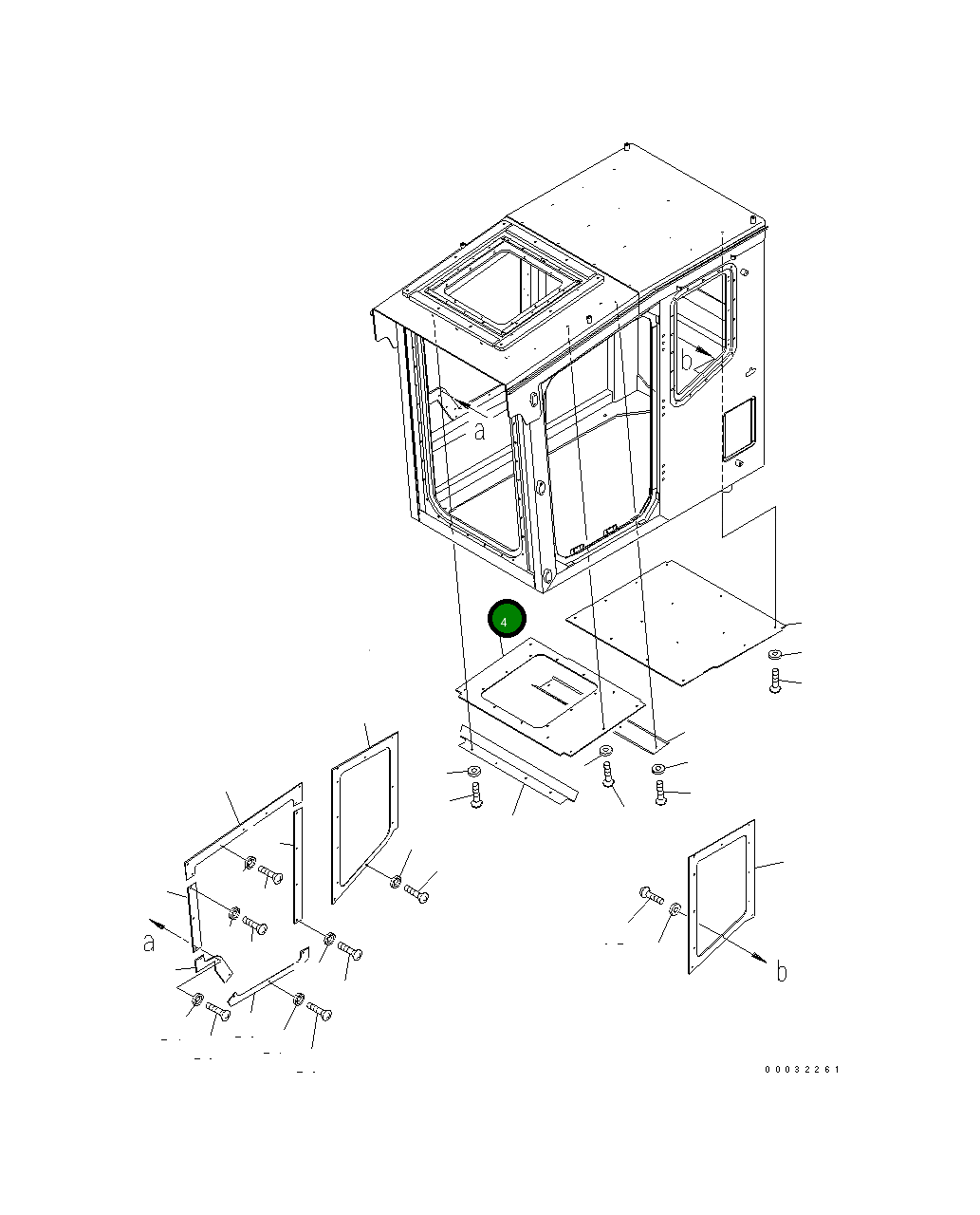 Крышка 207-54-89340 Komatsu