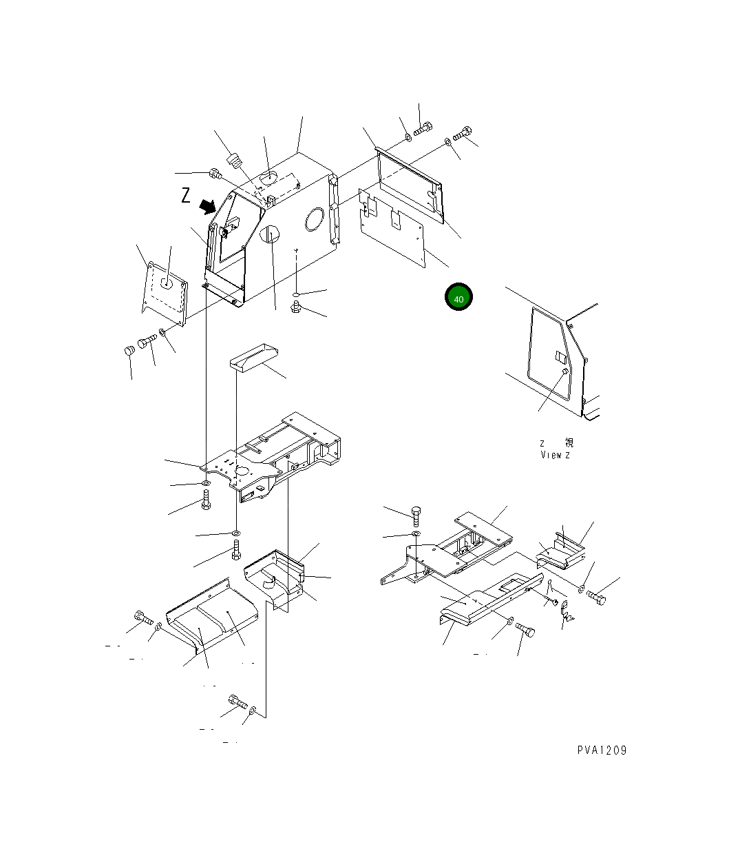 Крышка 114-C62-2620 Komatsu