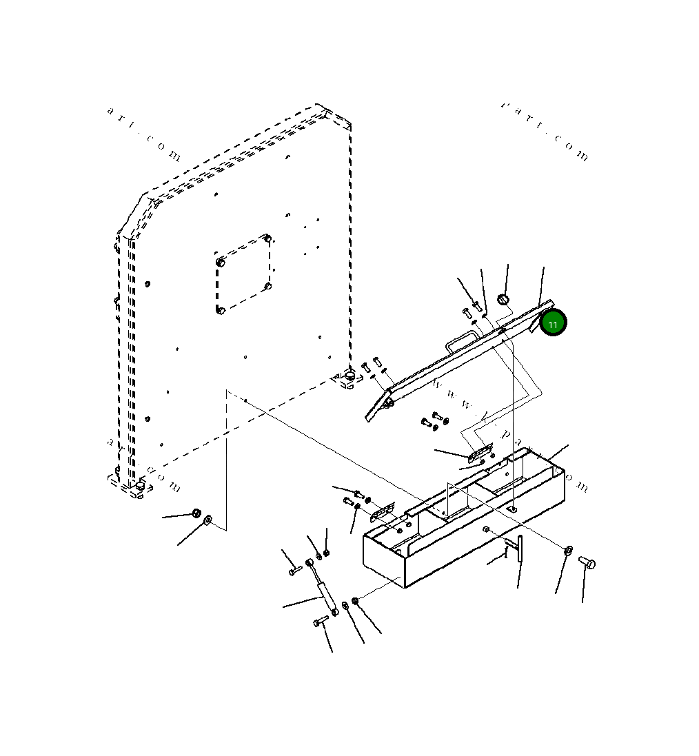 Крышка 20Y-968-B330 Komatsu
