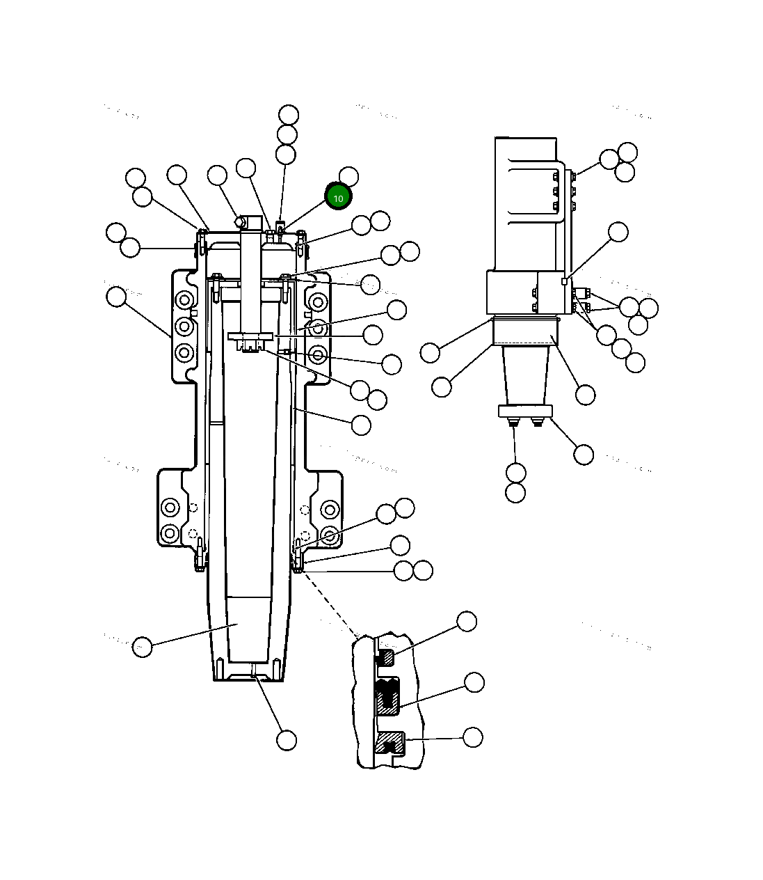 Кольцо уплотнительное (O-Ring) VD8712 Komatsu