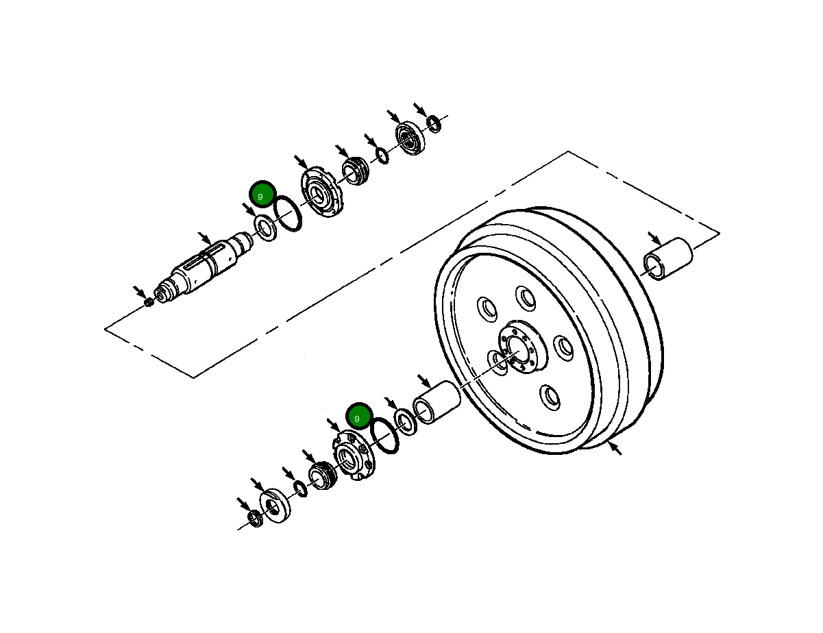 Кольцо уплотнительное (O-Ring) 606 922 C1  Komatsu