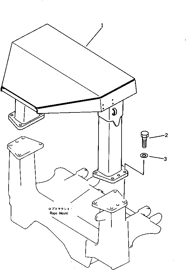 Болт 01010-83085  Komatsu