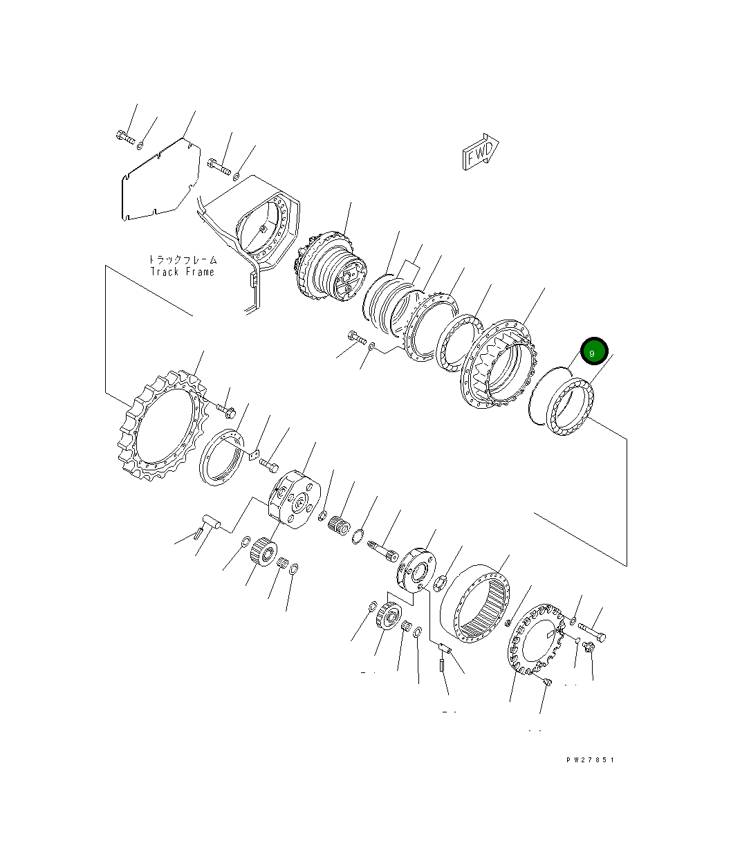 Кольцо уплотнительное (O-Ring) 207-27-63240 Komatsu