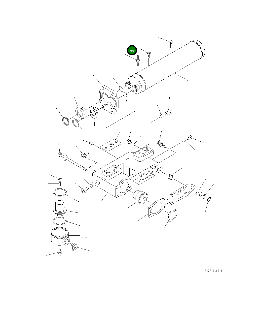 Болт CU3903112 Komatsu