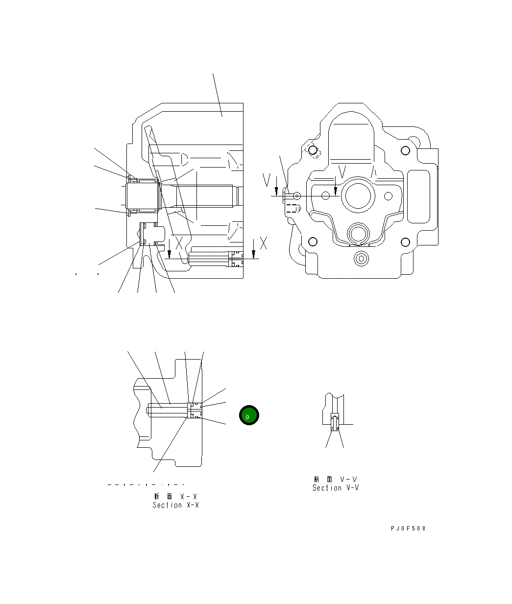Кольцо уплотнительное (O-Ring) UC1301154007 Komatsu