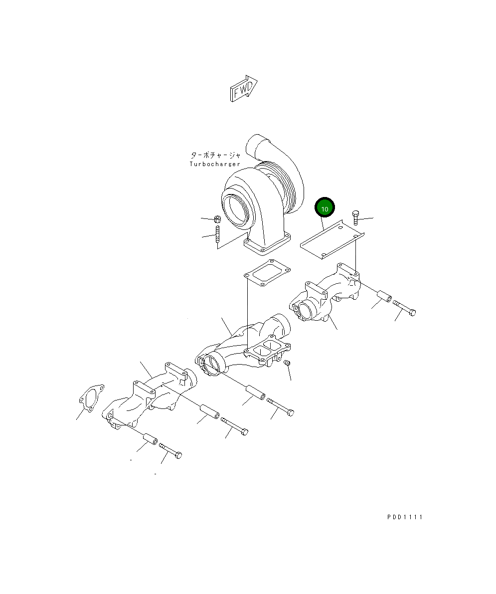 Крышка 6151-11-4710 Komatsu