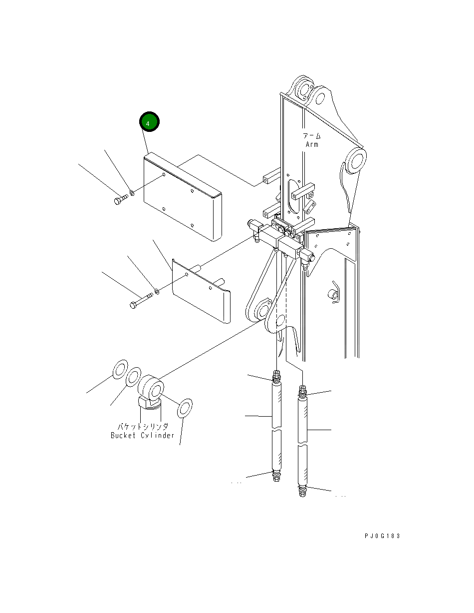 Крышка 22N-957-1410 Komatsu