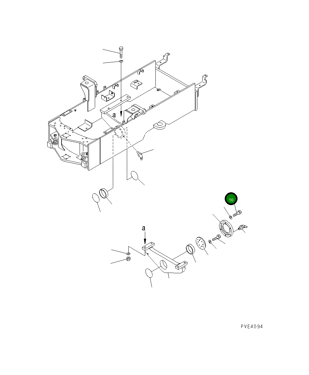 Болт 01010-61250 Komatsu