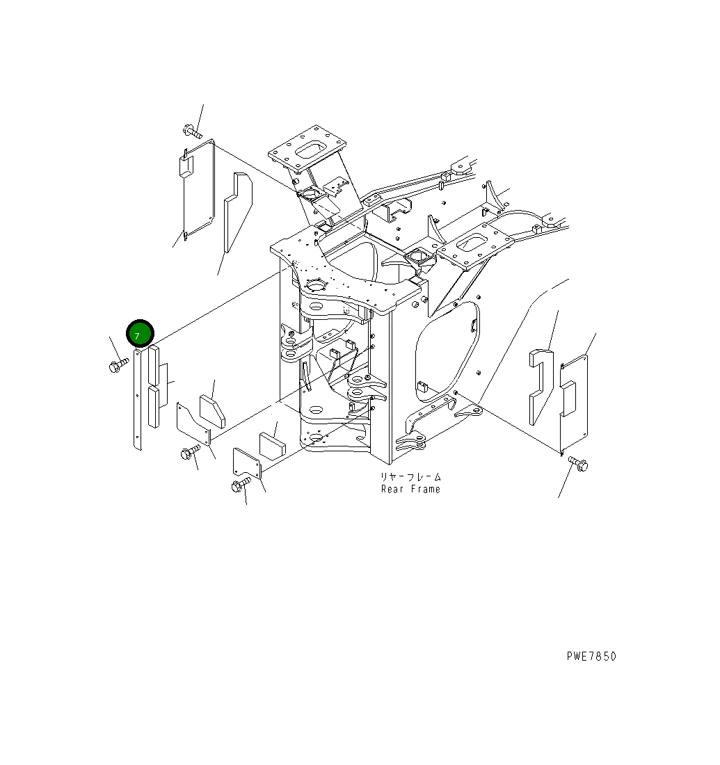 Крышка 426-46-24230 Komatsu