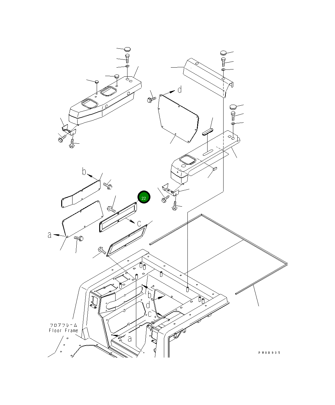 Крышка 14X-54-26132 Komatsu