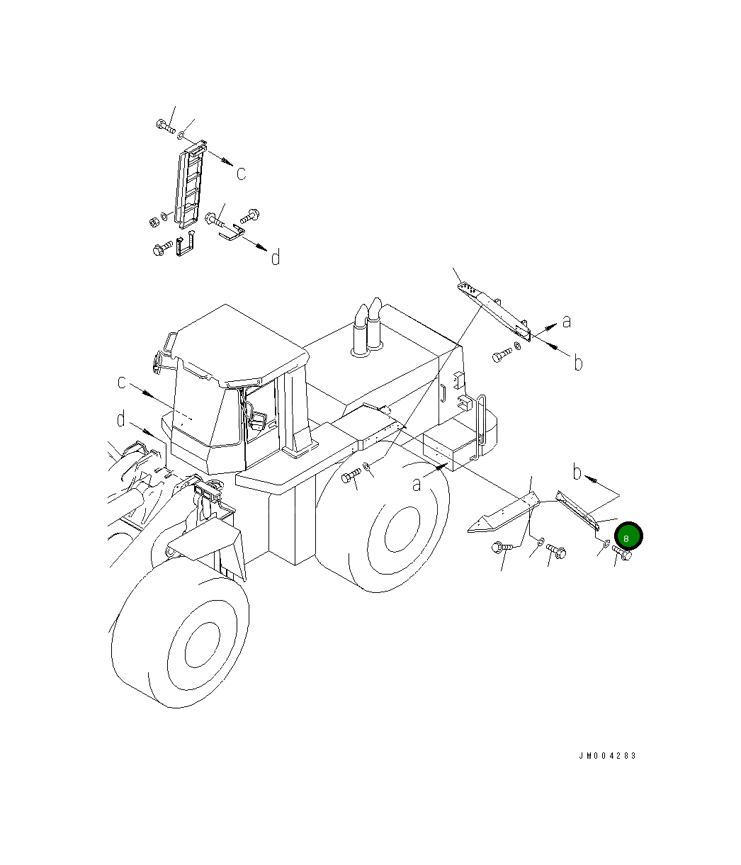 Крышка 427-54-24260 Komatsu