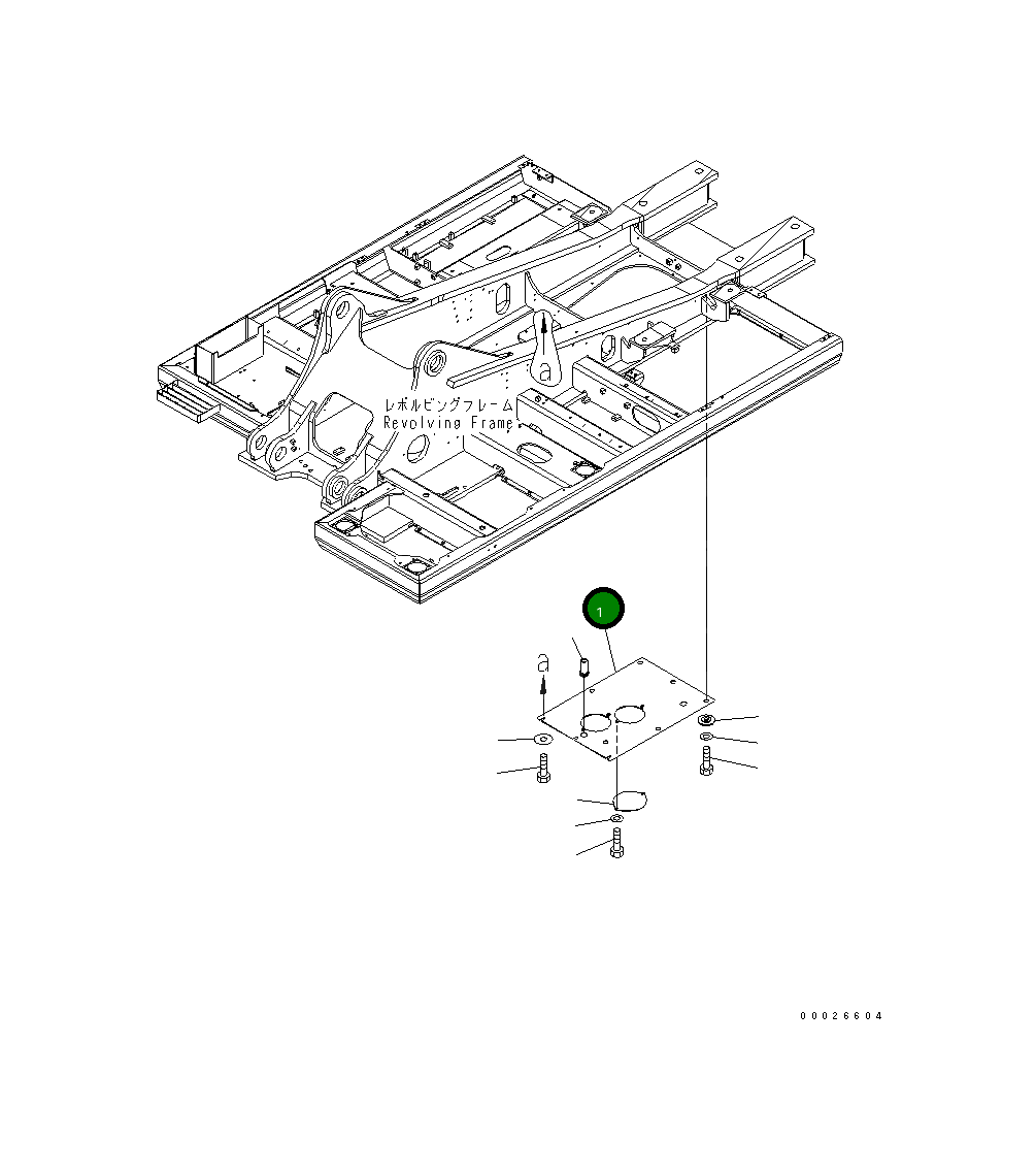Крышка 208-54-72540 Komatsu