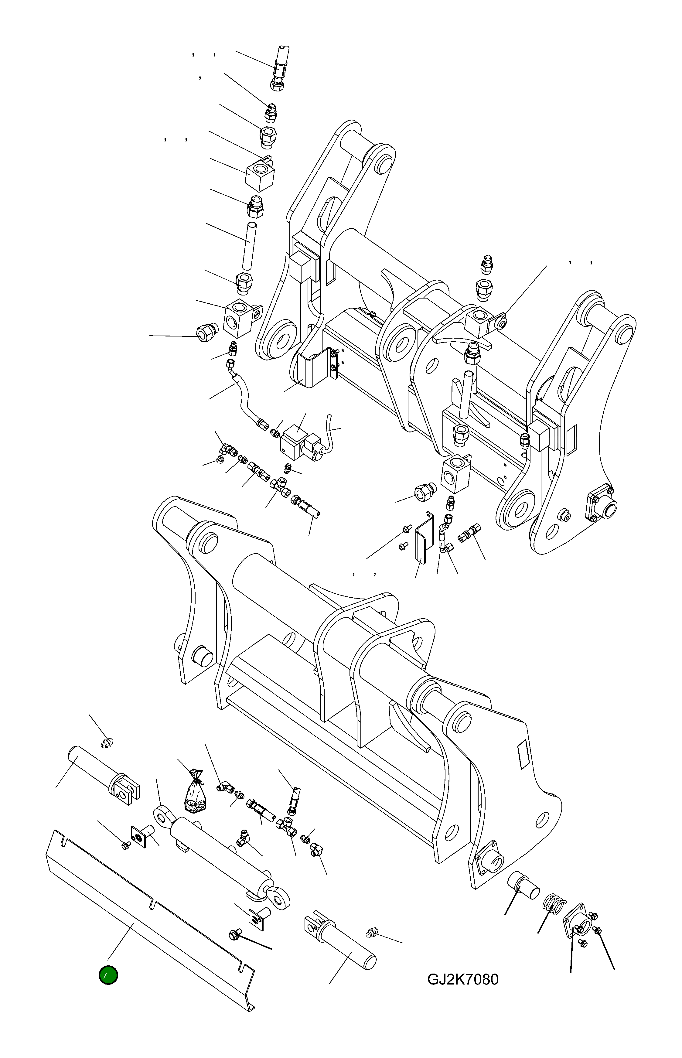 Крышка 416-71-H0P52 Komatsu