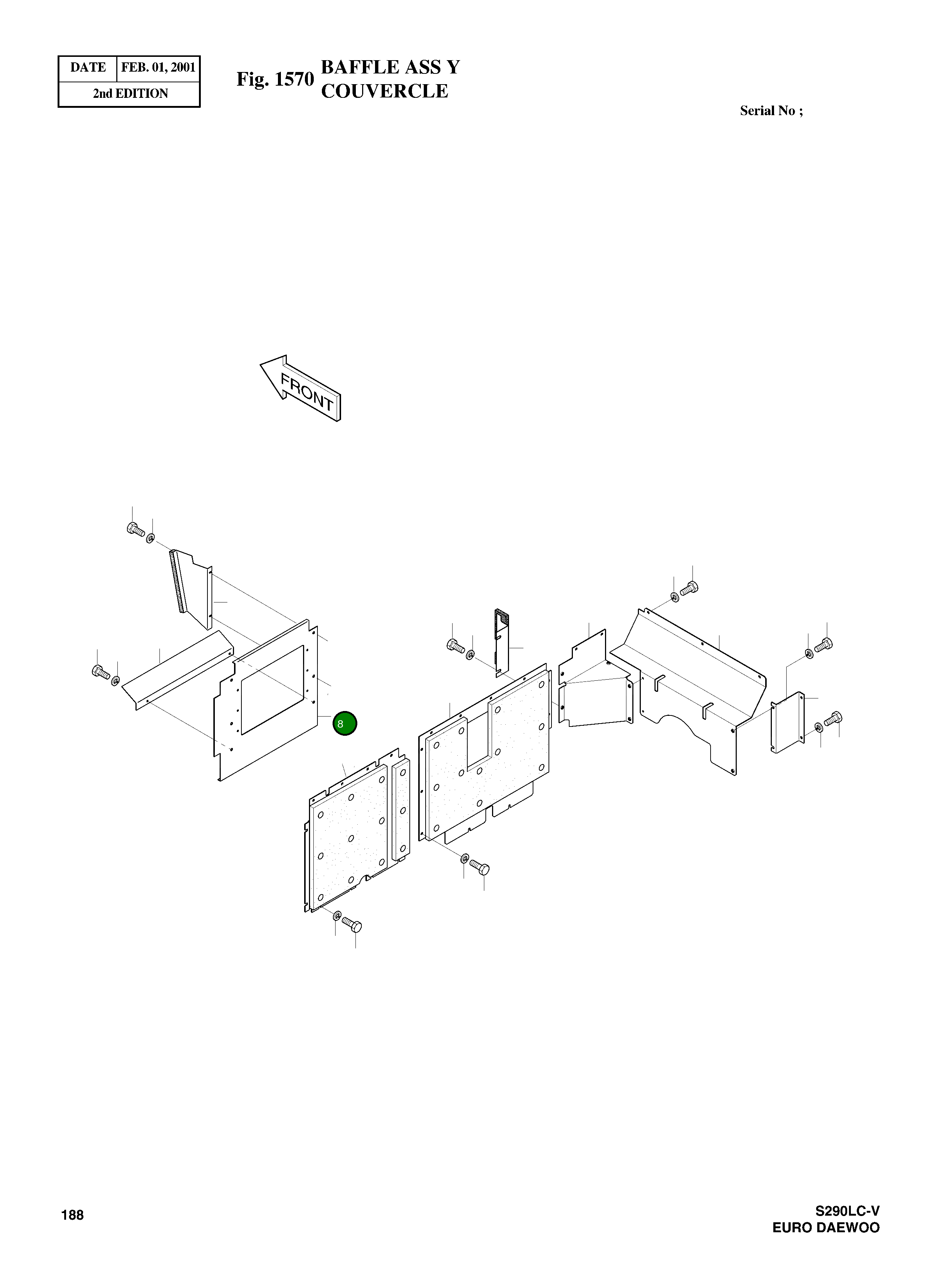 Крышка 2621-3879E Komatsu