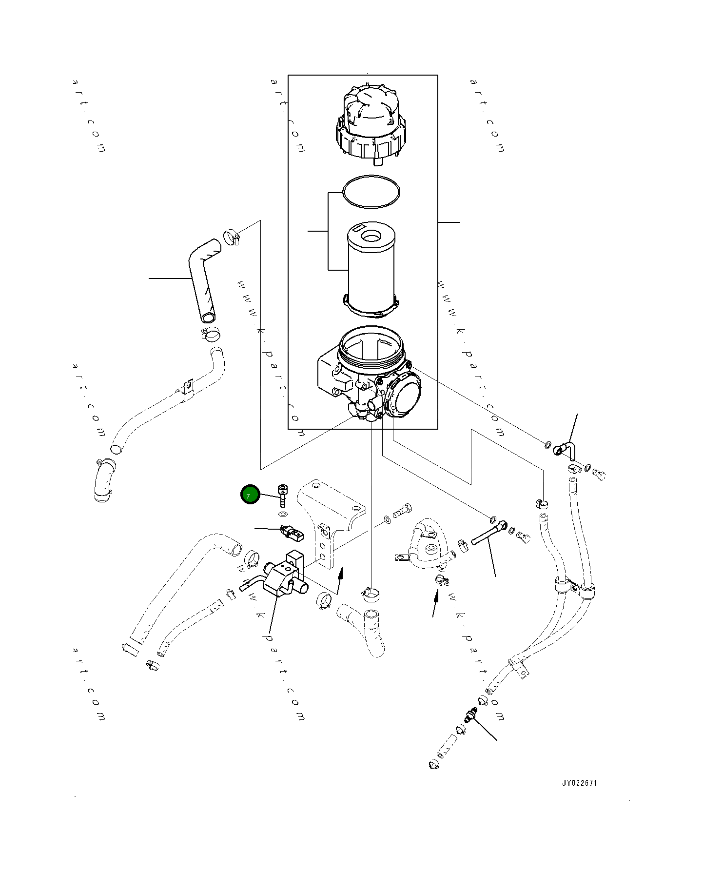 Болт 600-331-1930 Komatsu