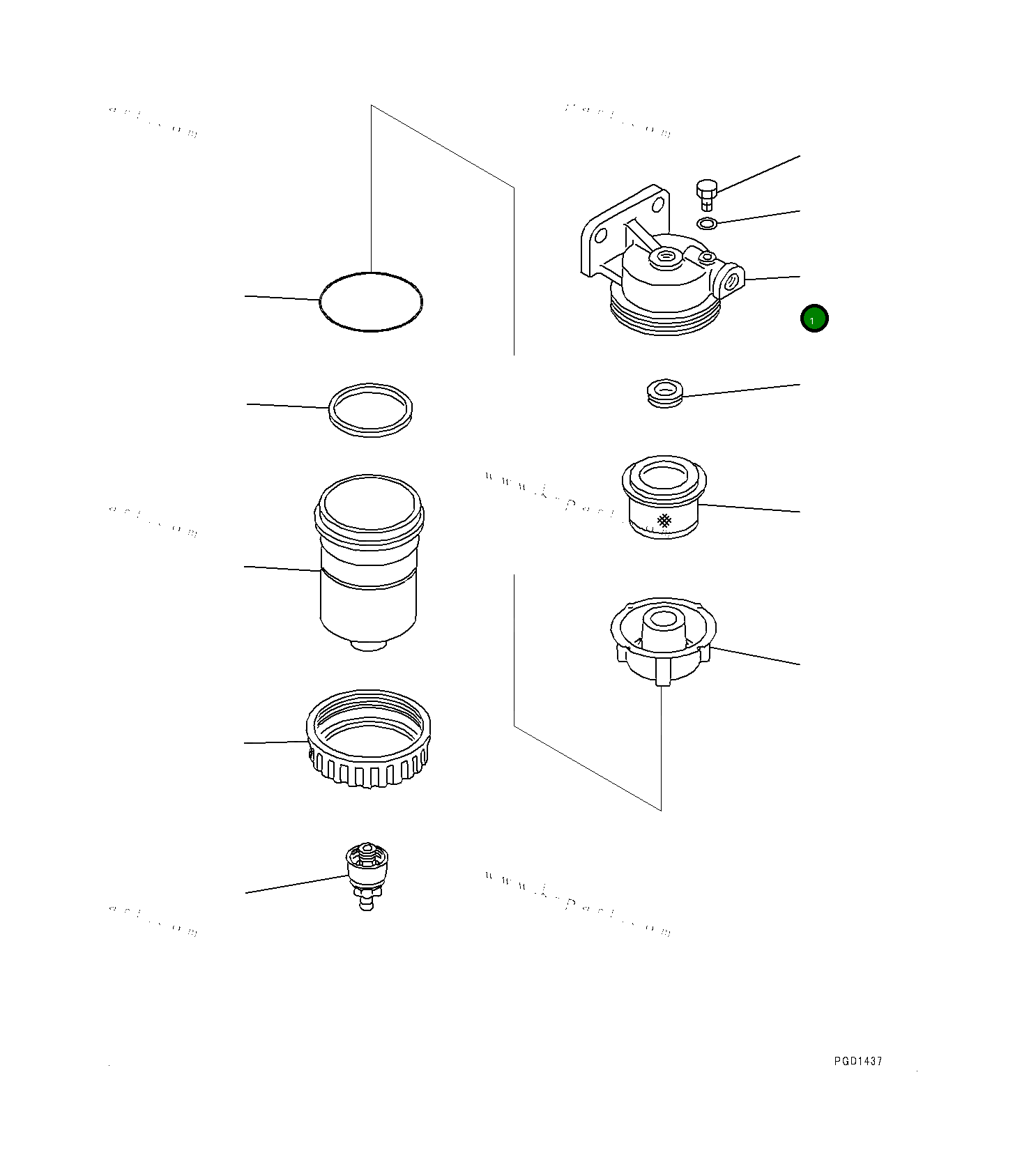 Крышка 6003119912  Komatsu