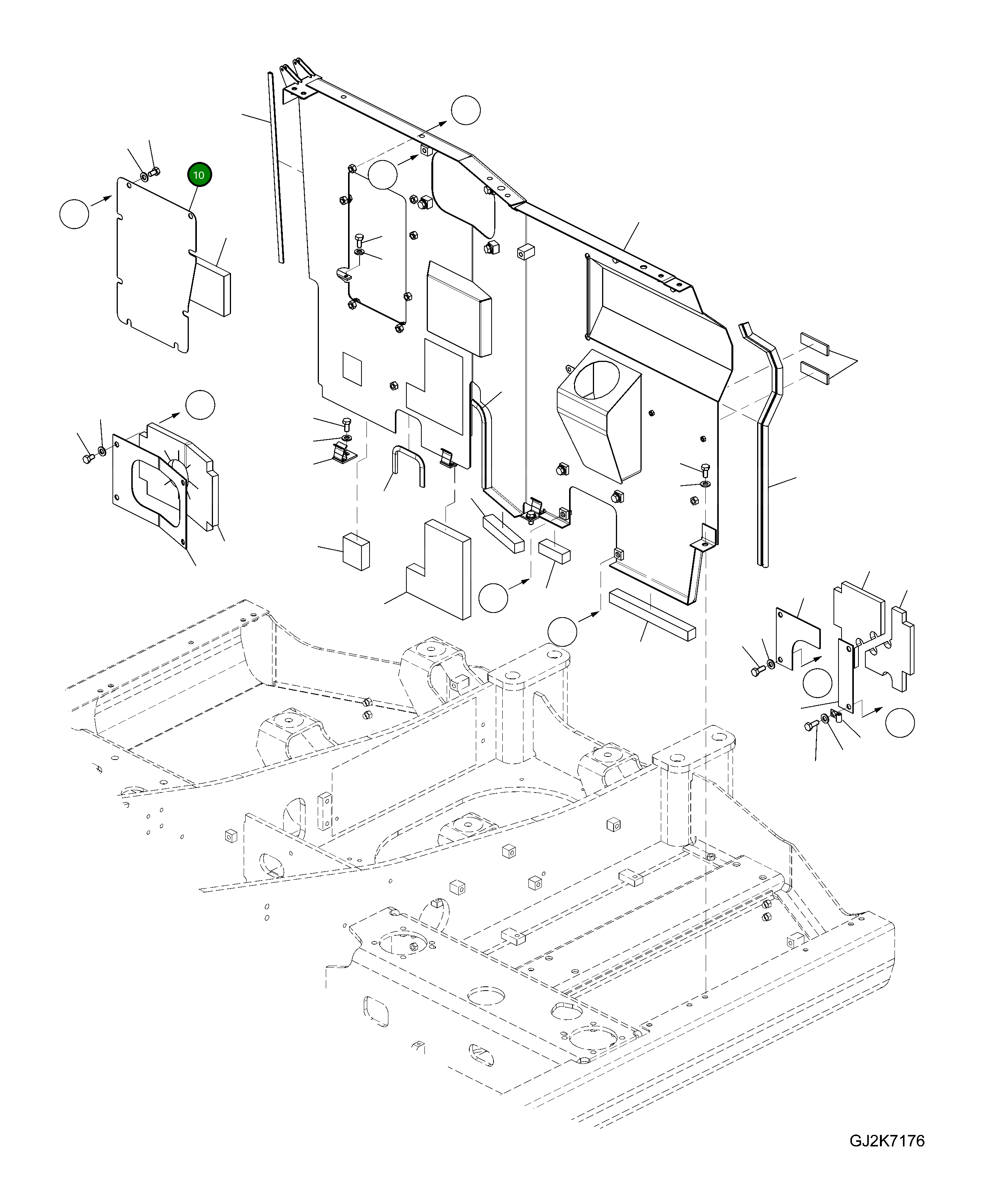 Крышка 20E-54-41550 Komatsu