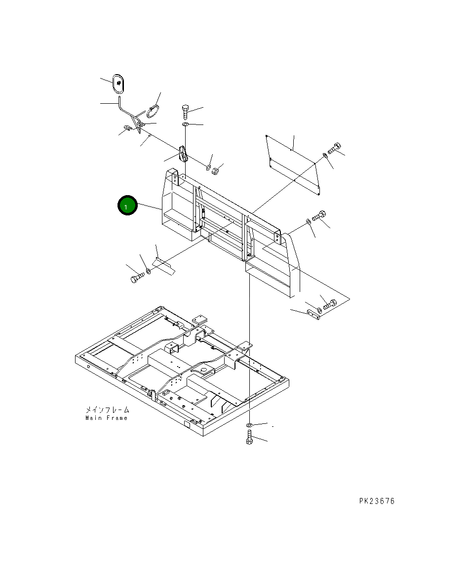 Крышка 8221-54-1112 Komatsu