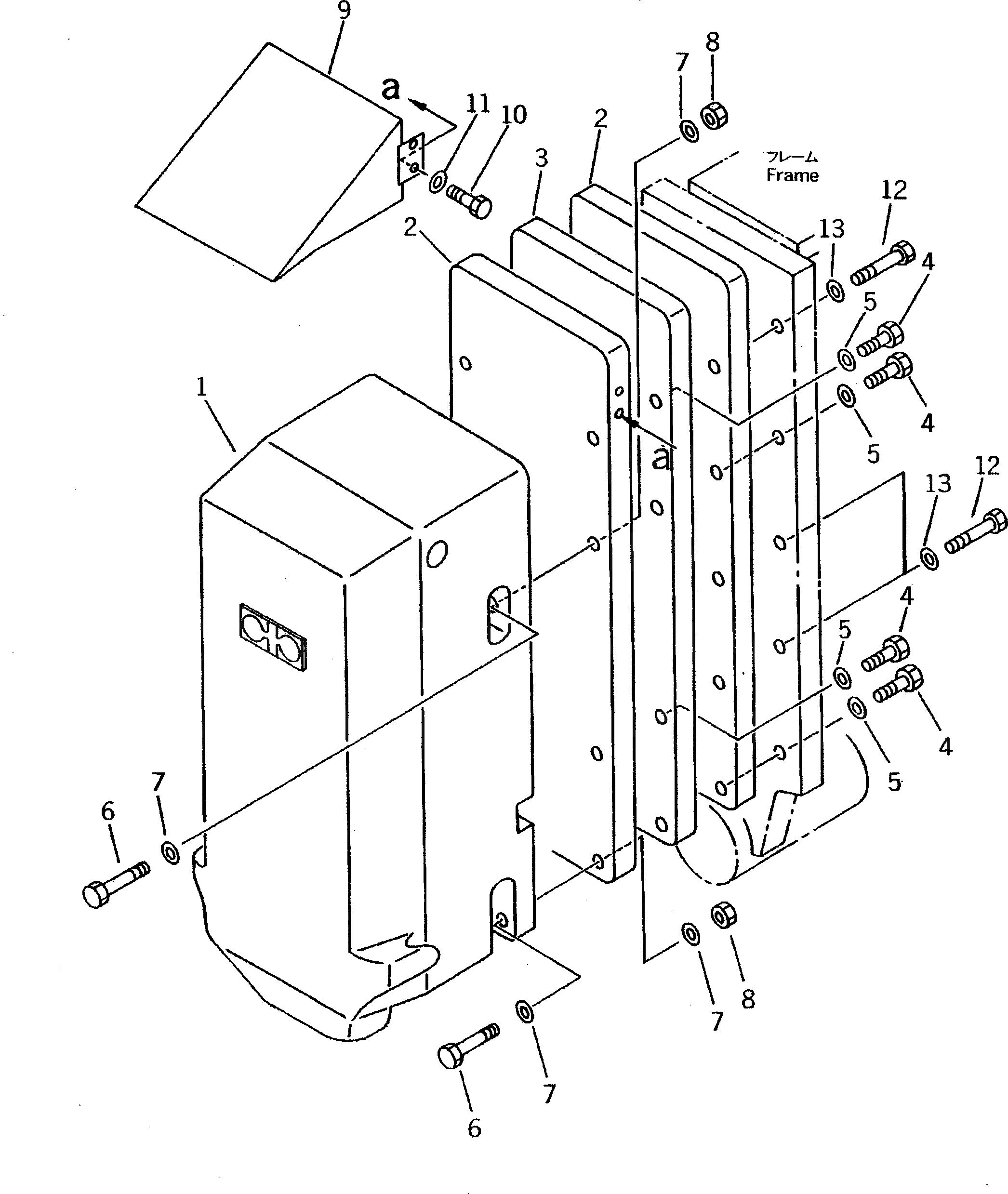 Болт 01010-52495  Komatsu