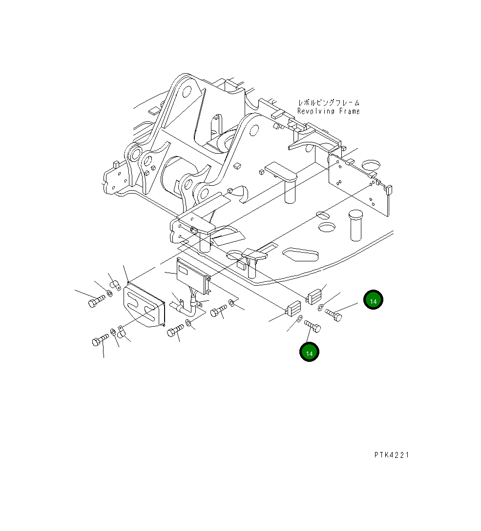 Болт 01016-50830  Komatsu