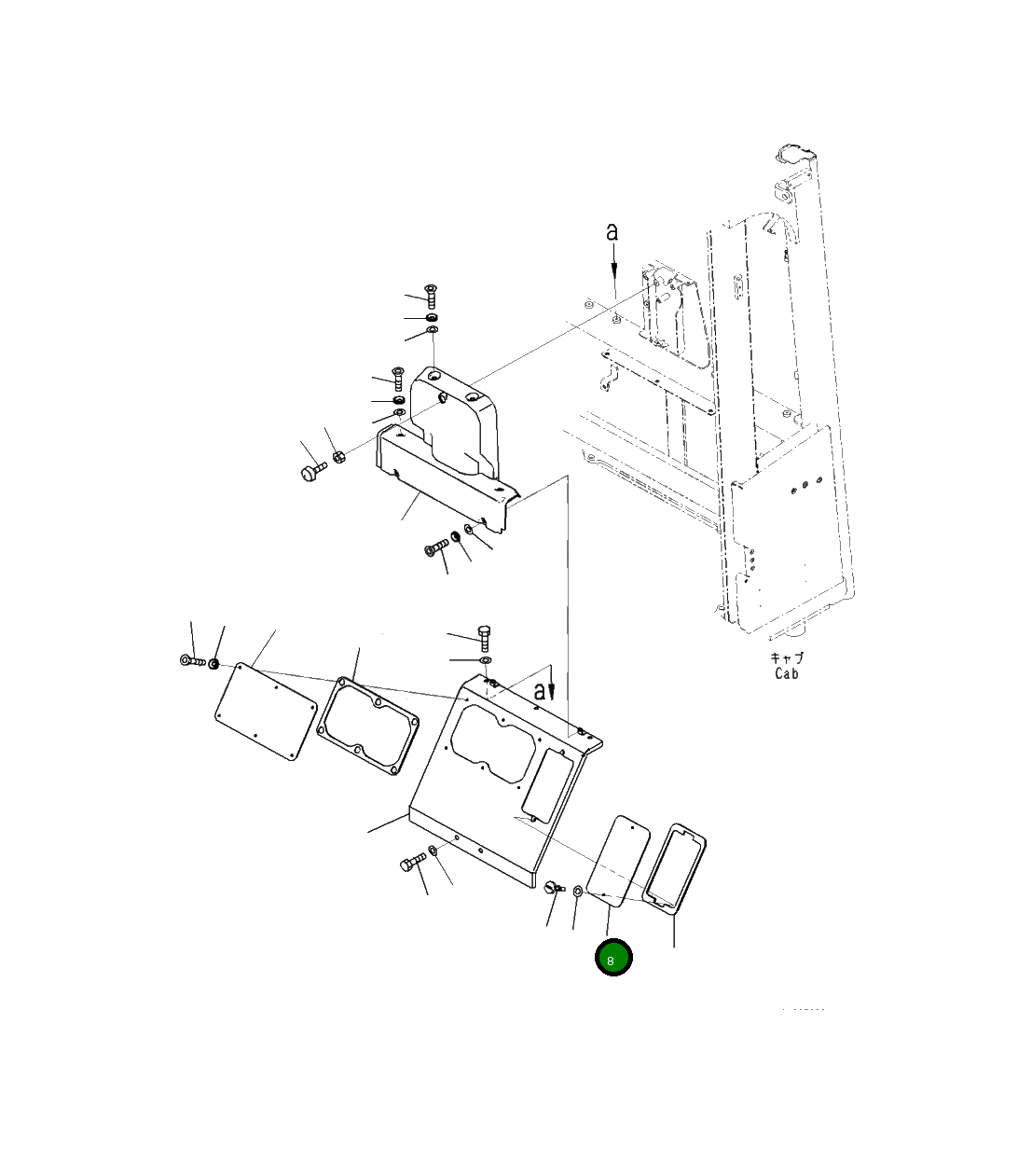 Крышка 423-54-52920 Komatsu