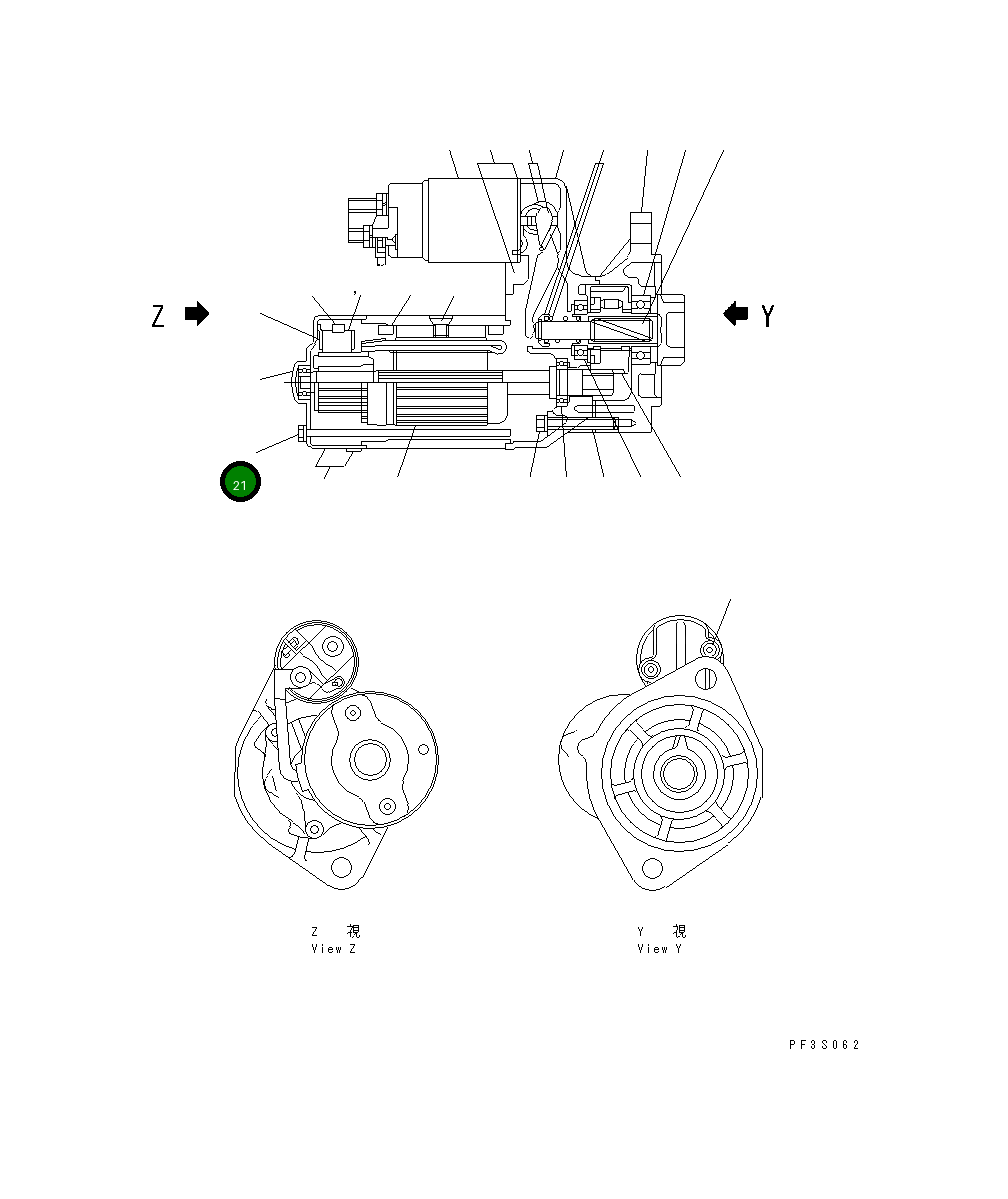 Болт YMX21309820 Komatsu