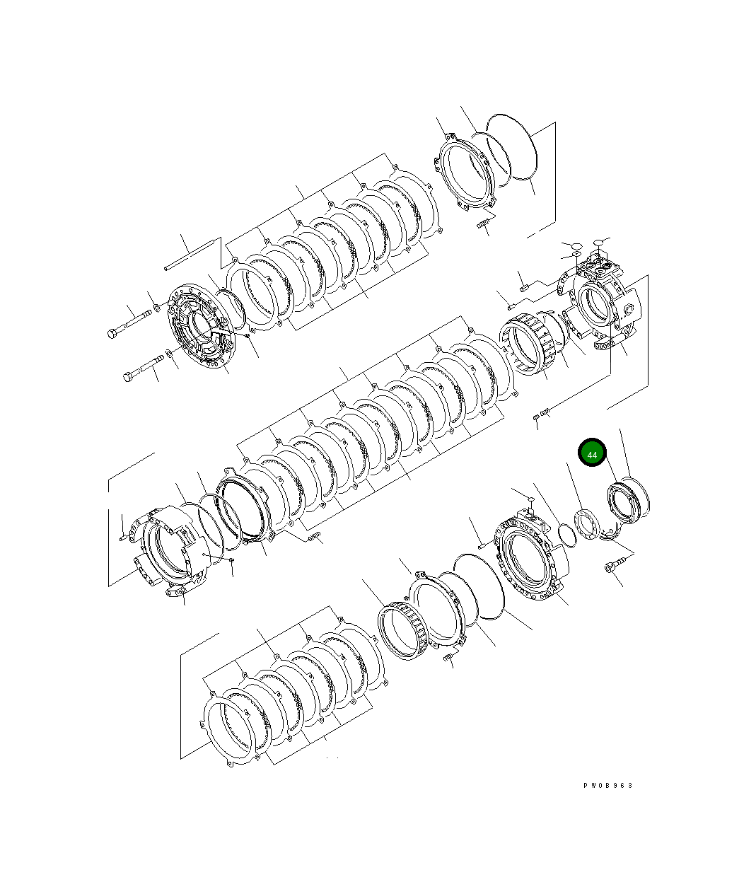 Крышка 14X-15-22370 Komatsu