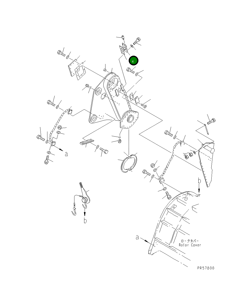 Крышка 26C-70-12740 Komatsu