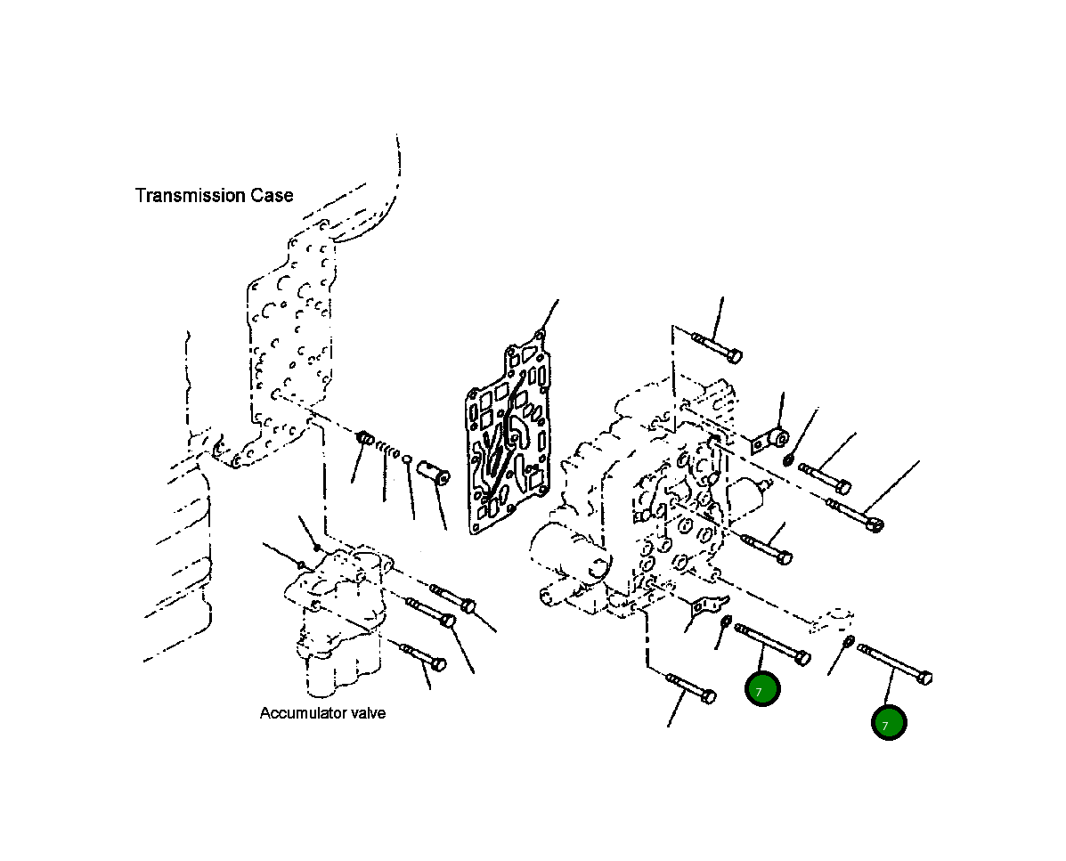 Болт 01011-E1045  Komatsu