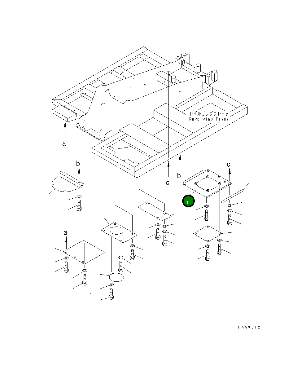 Крышка 203-54-62773 Komatsu