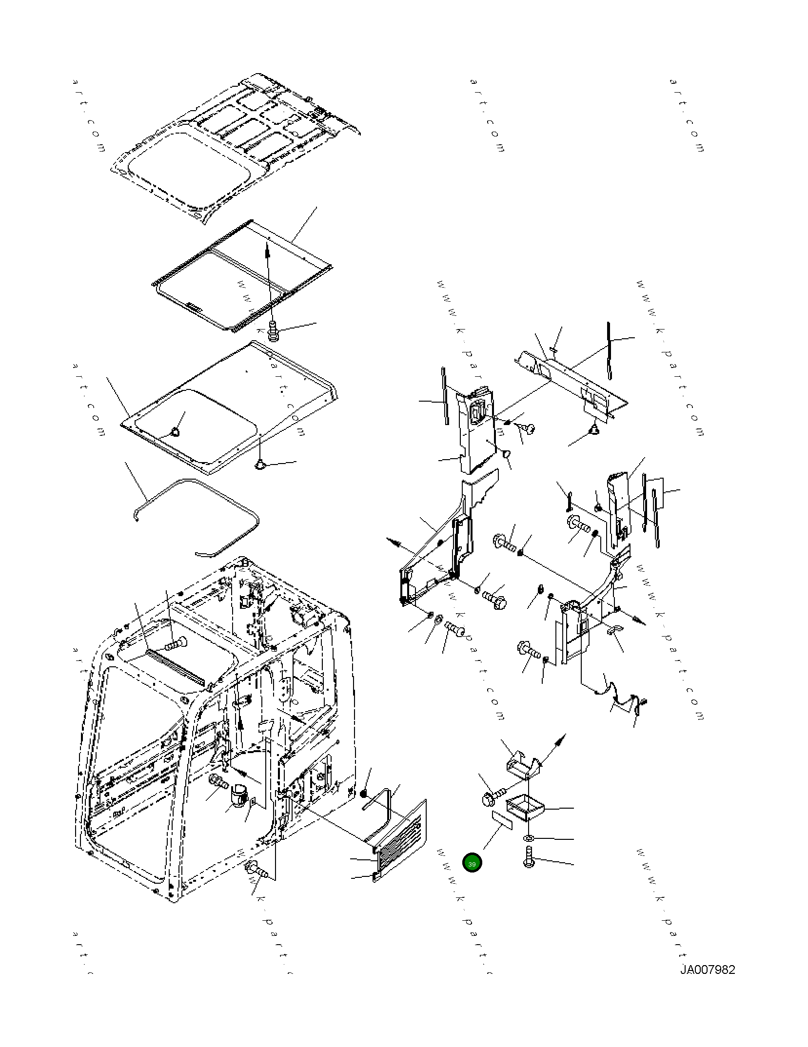 Крышка 20Y-53-18320 Komatsu