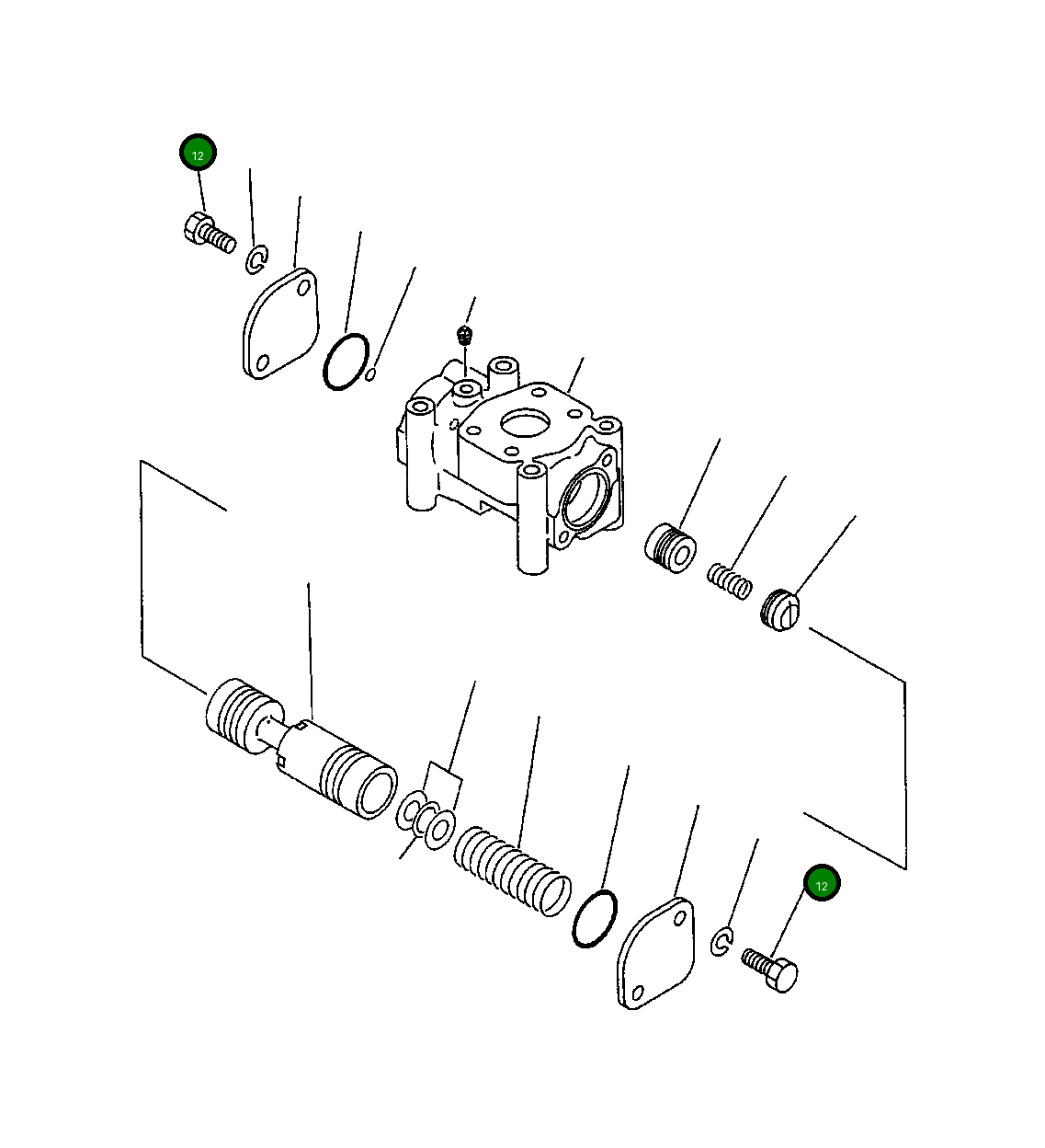 Болт 01010-80125 Komatsu