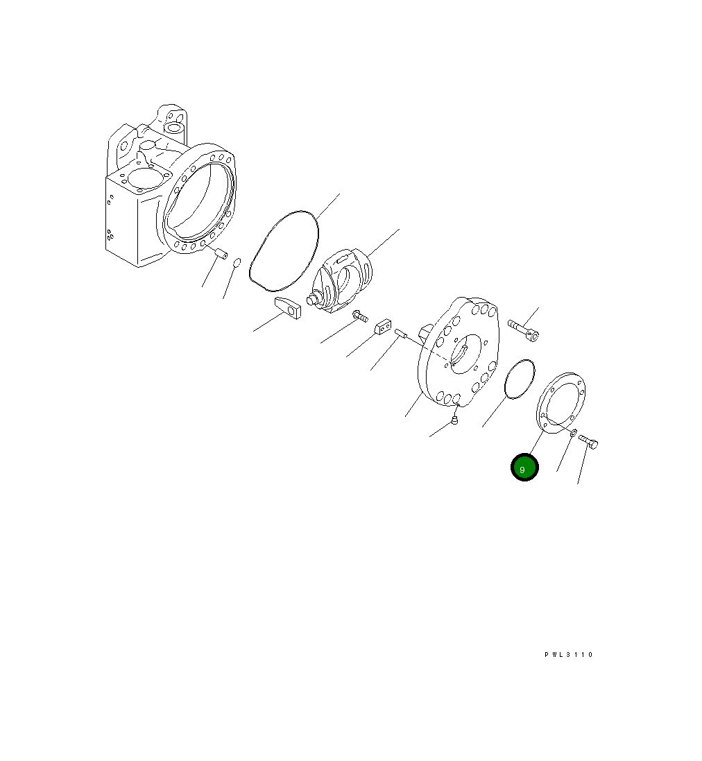Крышка 708-2L-23740 Komatsu