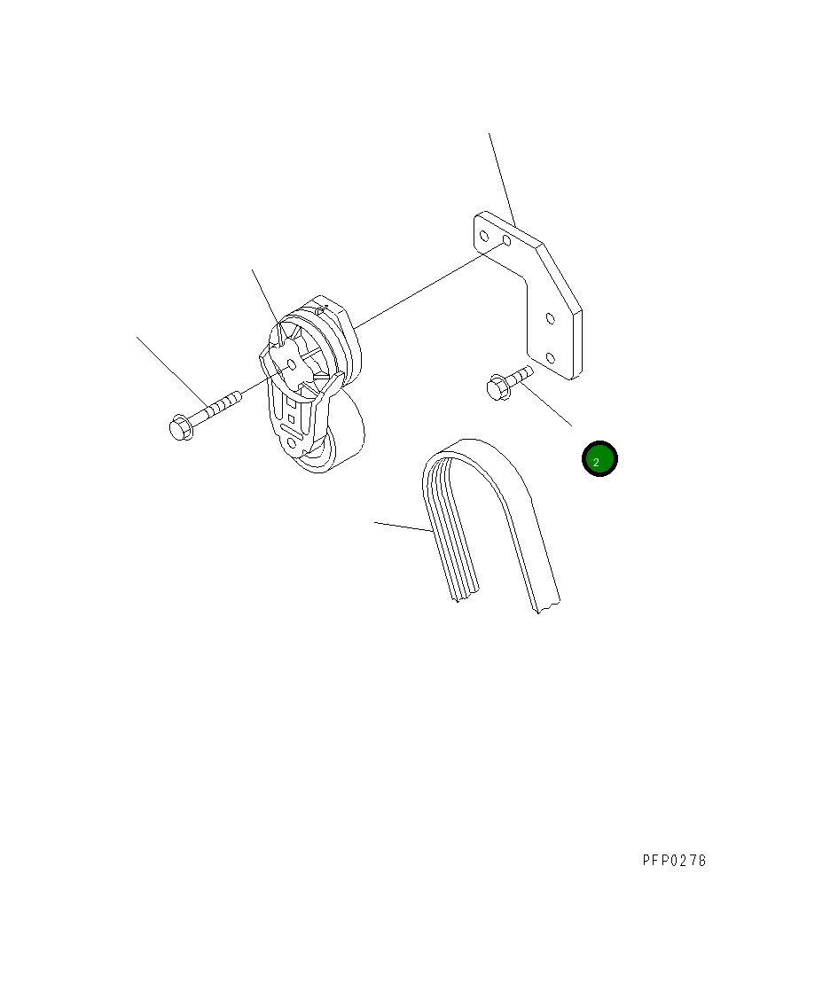 Болт 1240142HI Komatsu