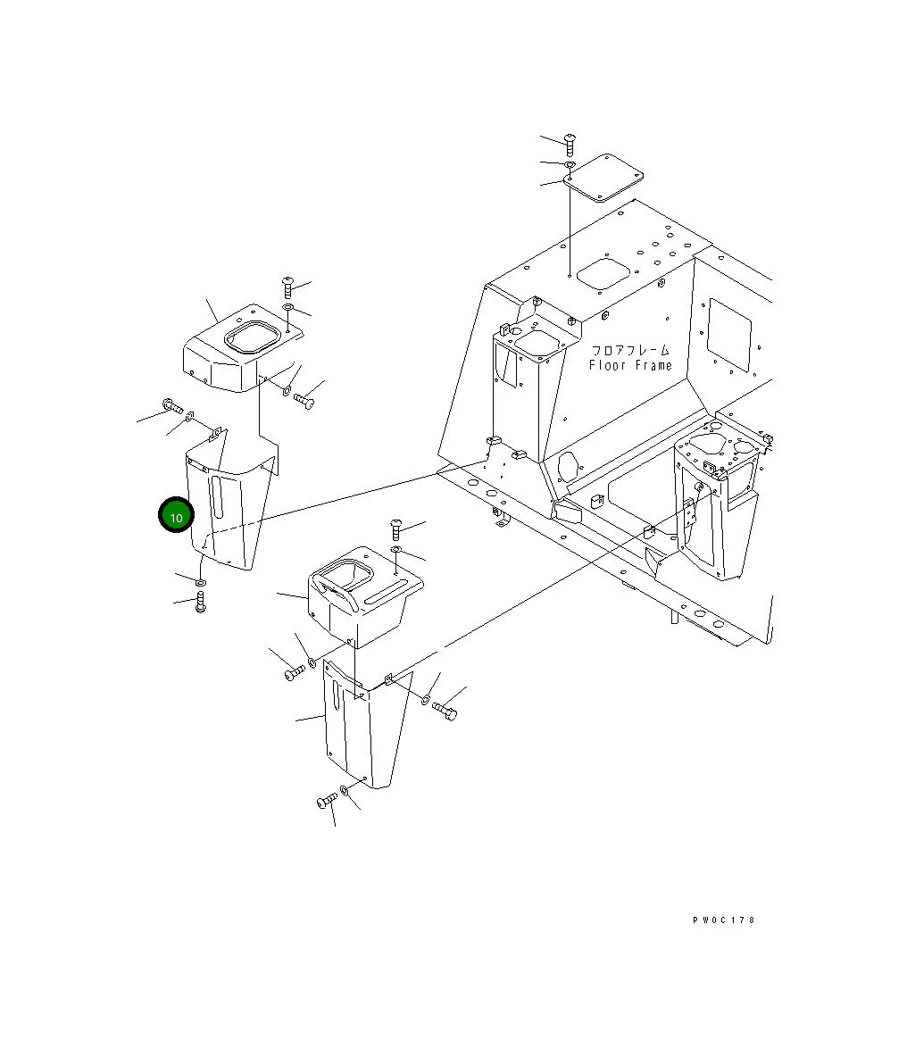 Крышка 11Y-54-13231 Komatsu