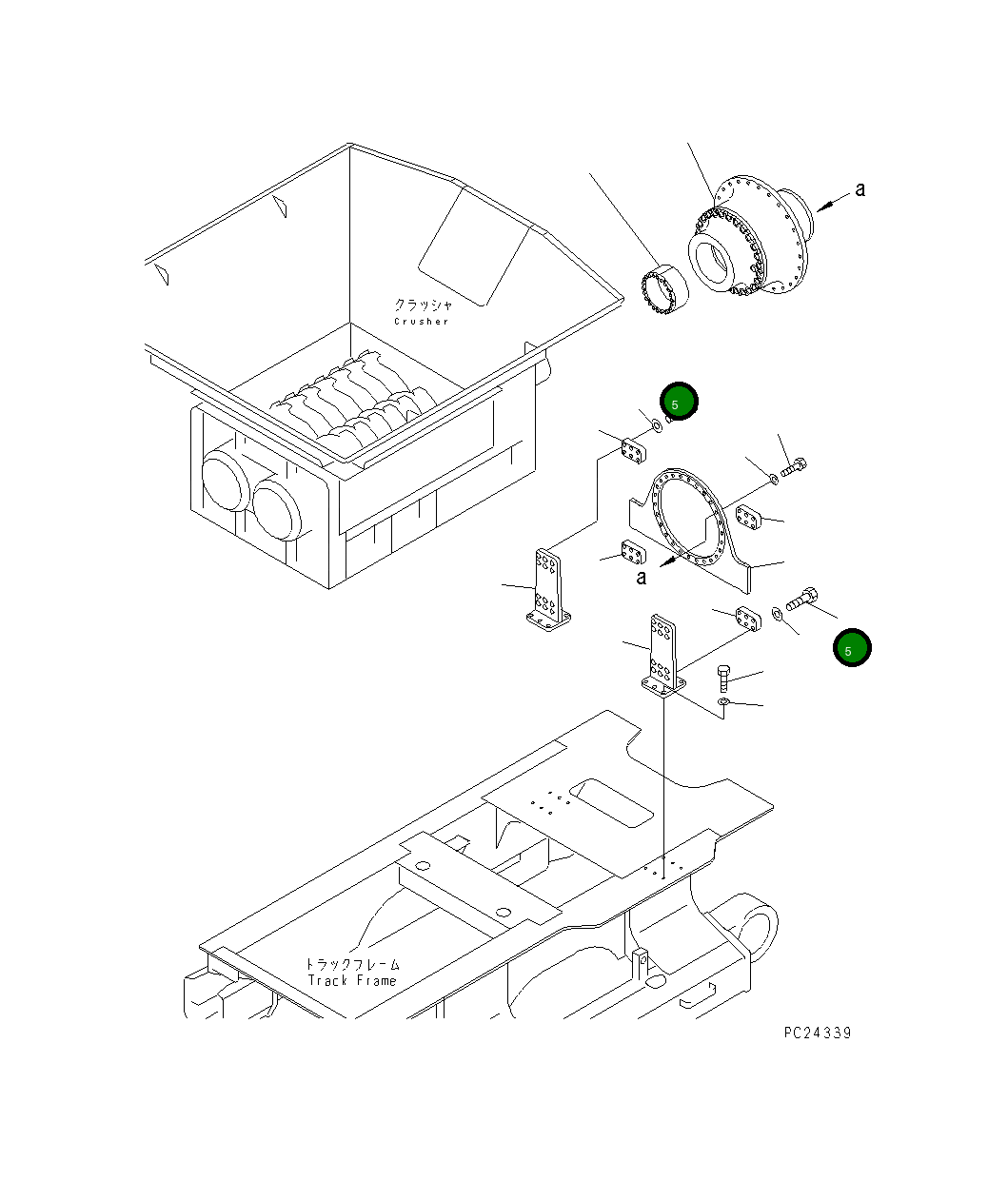 Болт 01011-82415 Komatsu