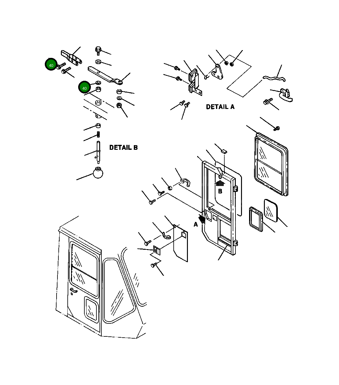 Болт 421-09-A1300 Komatsu
