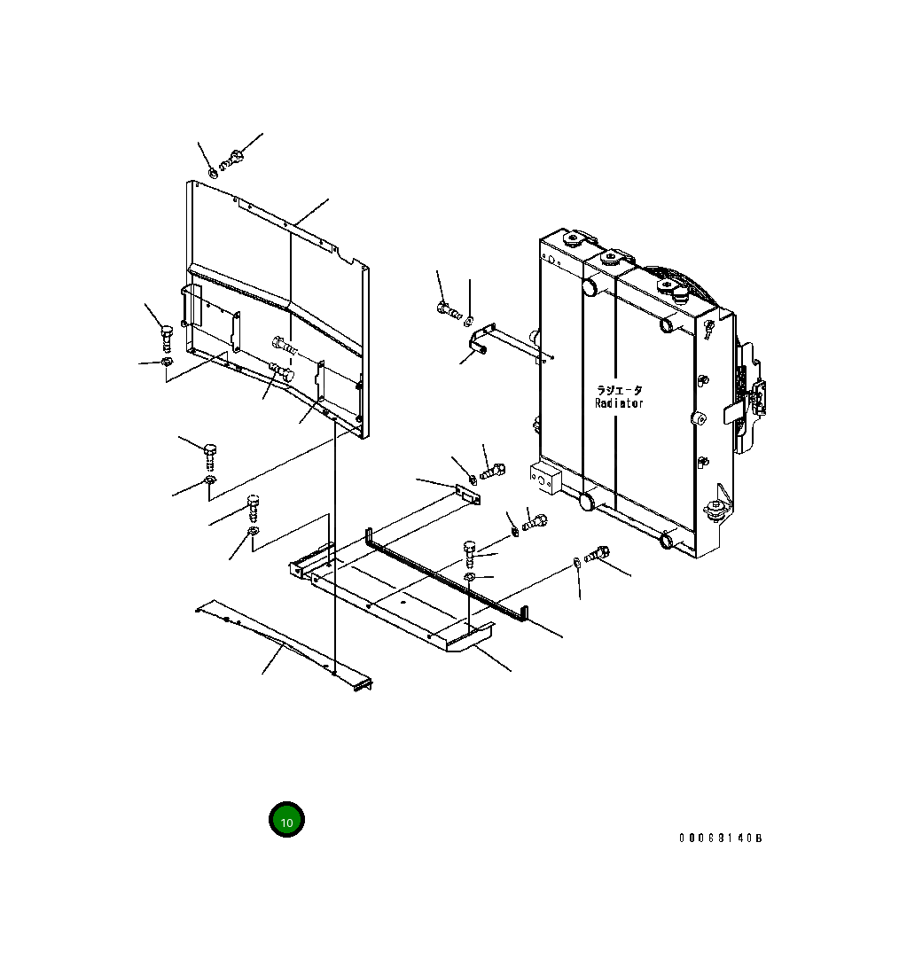 Крышка 419-03-B2350  Komatsu