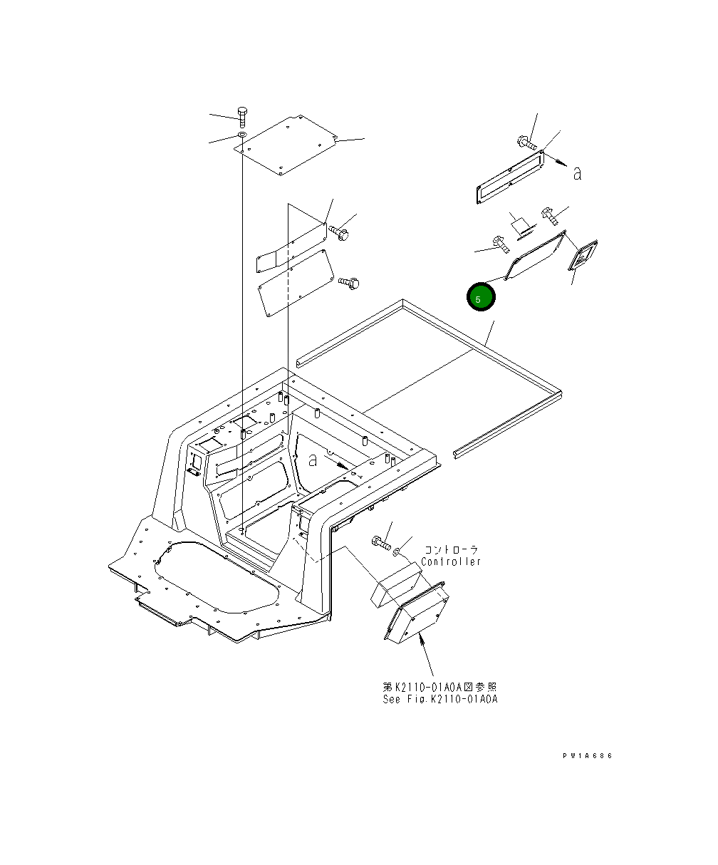 Крышка 17A-54-27720 Komatsu