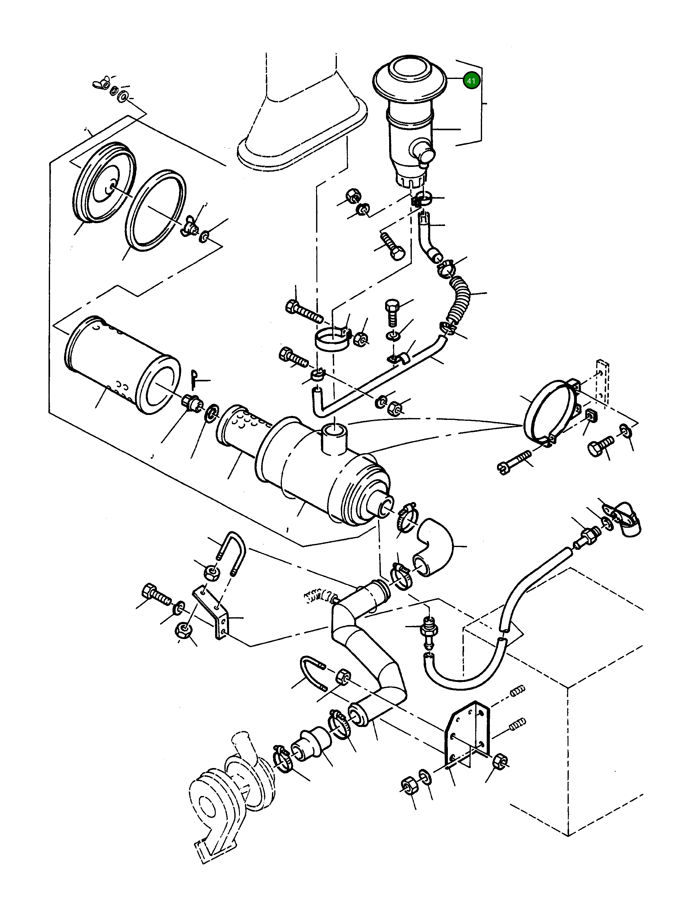 Крышка 3078919M91  Komatsu