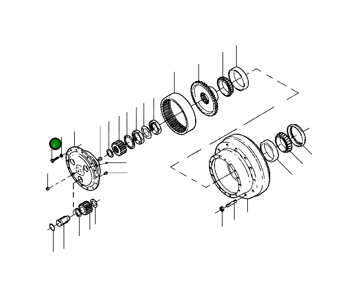 Болт 1438 007 H1 Komatsu