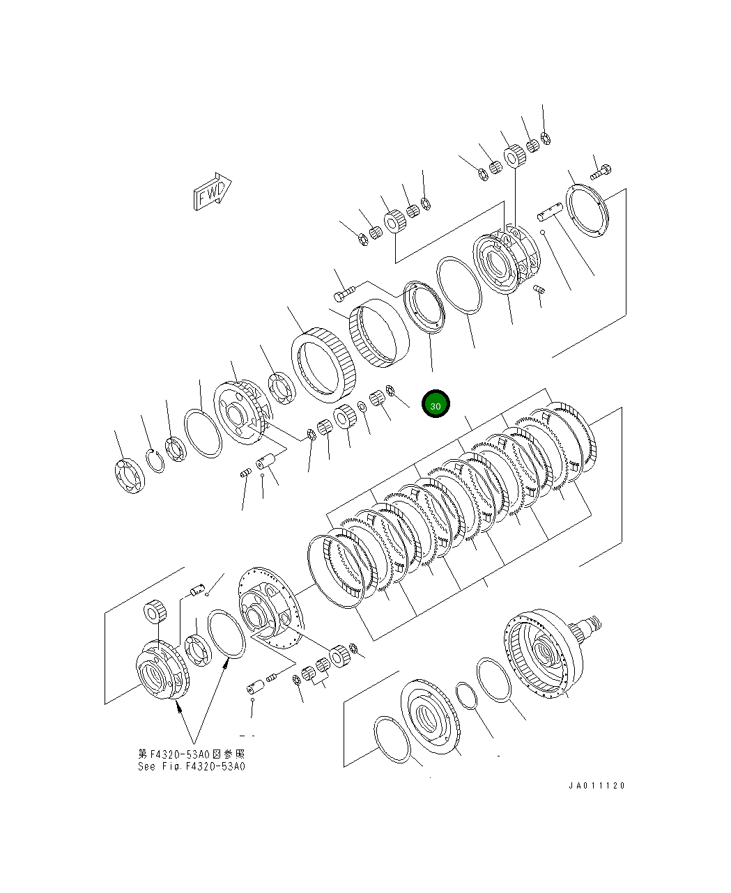 Крышка 427-15-12360  Komatsu
