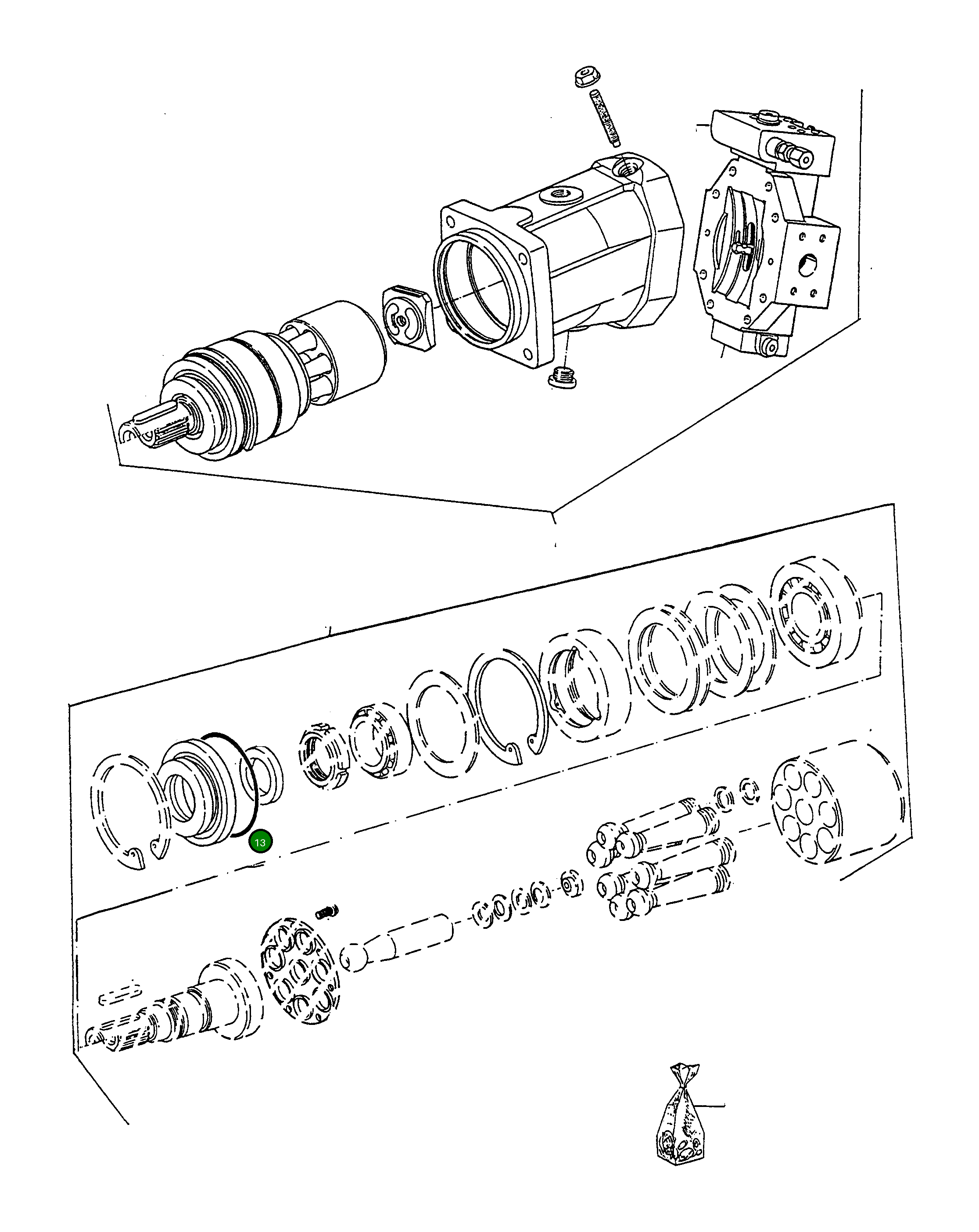 Кольцо уплотнительное (O-Ring) 4915090M1 Komatsu
