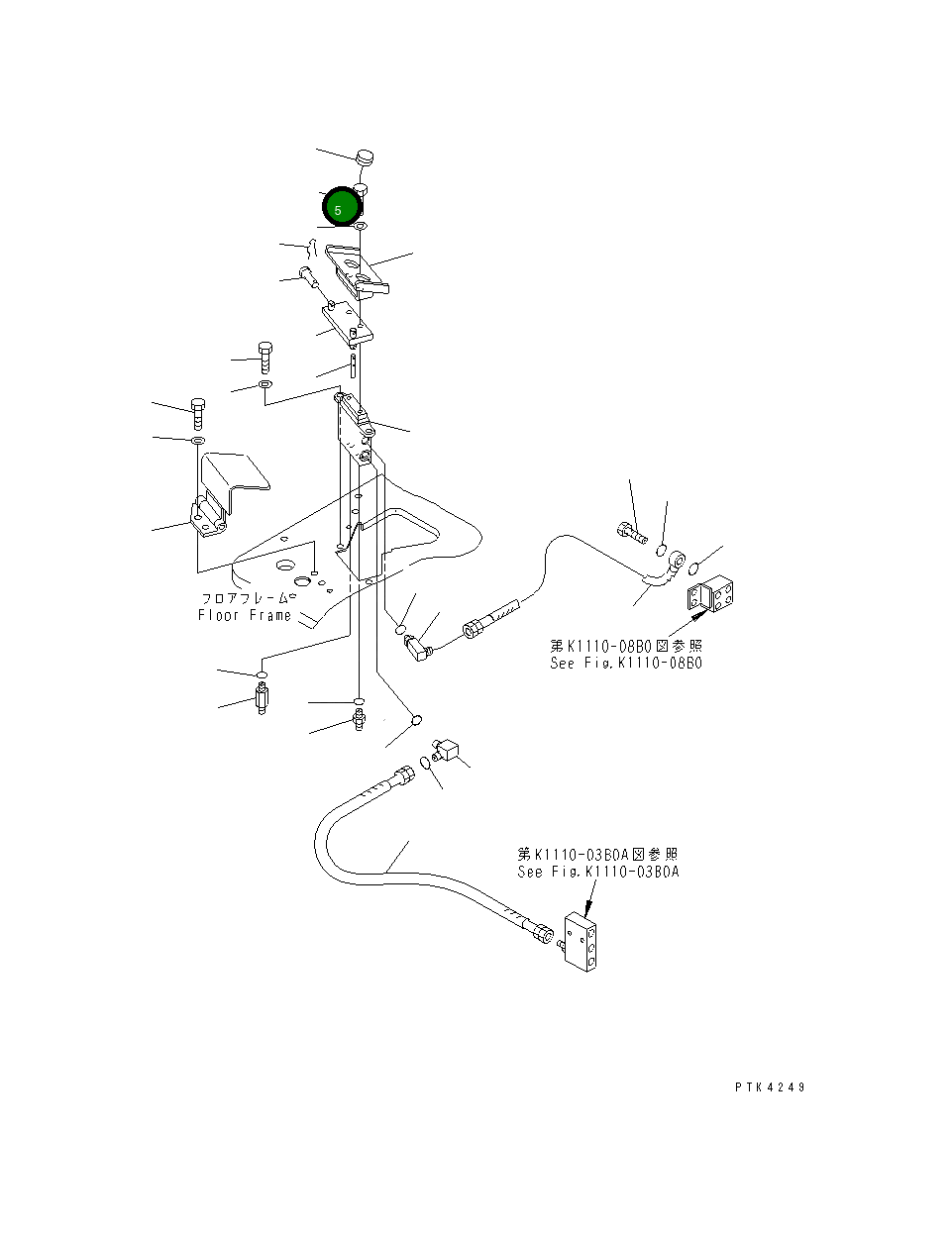 Болт 01010-80825 Komatsu
