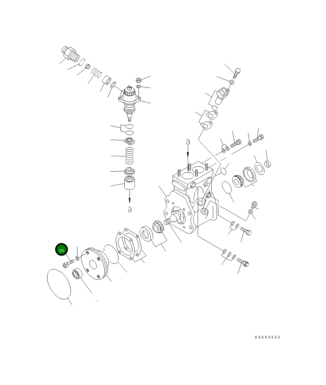 Болт ND949044-3320 Komatsu
