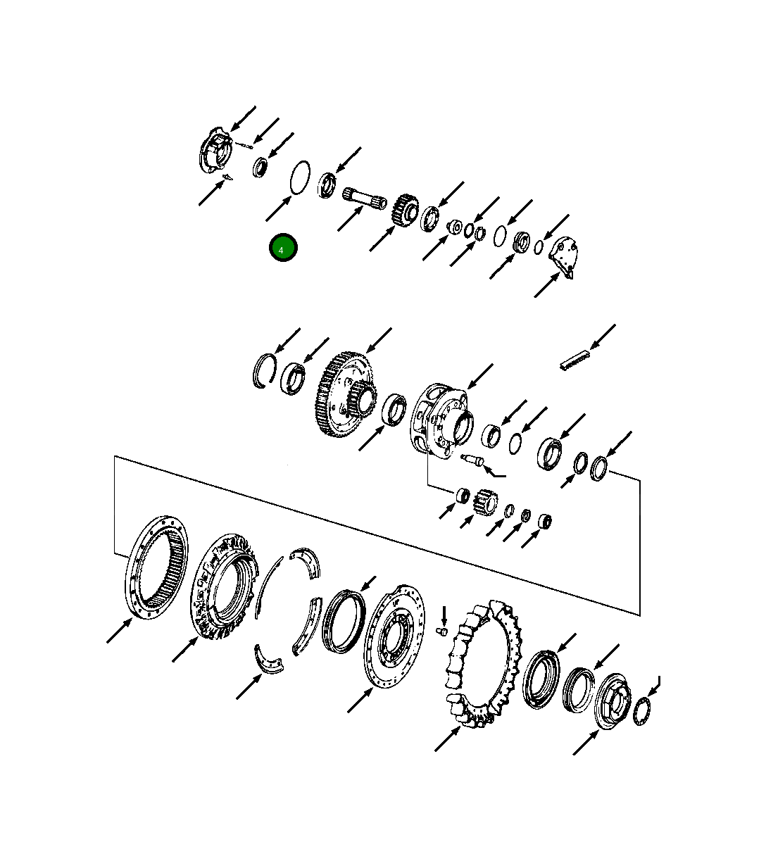 Кольцо уплотнительное (O-Ring) 343 932 R1  Komatsu