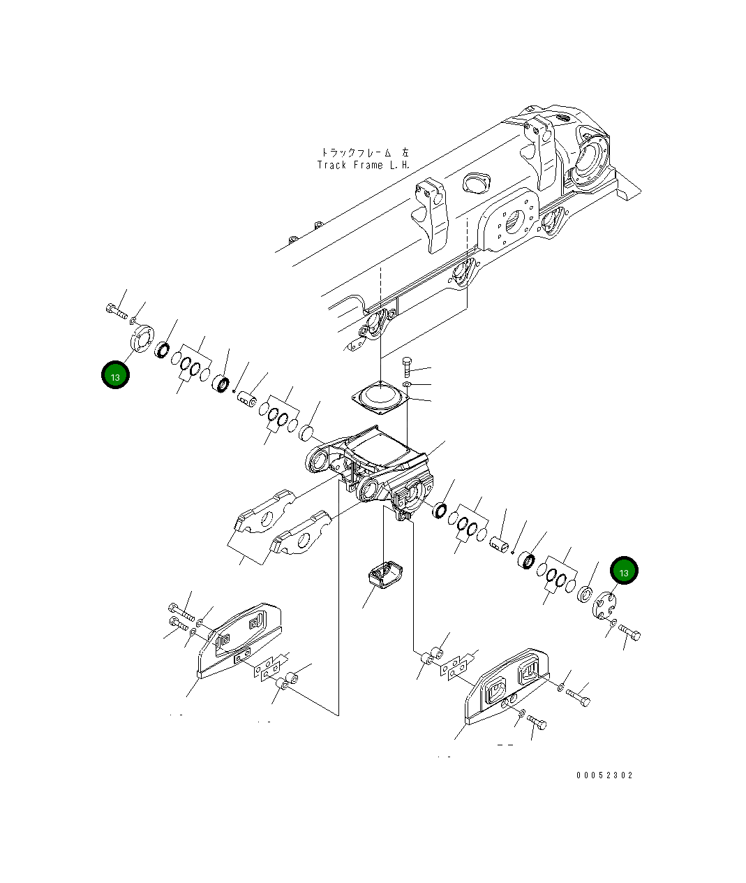 Крышка 17M-30-56341  Komatsu