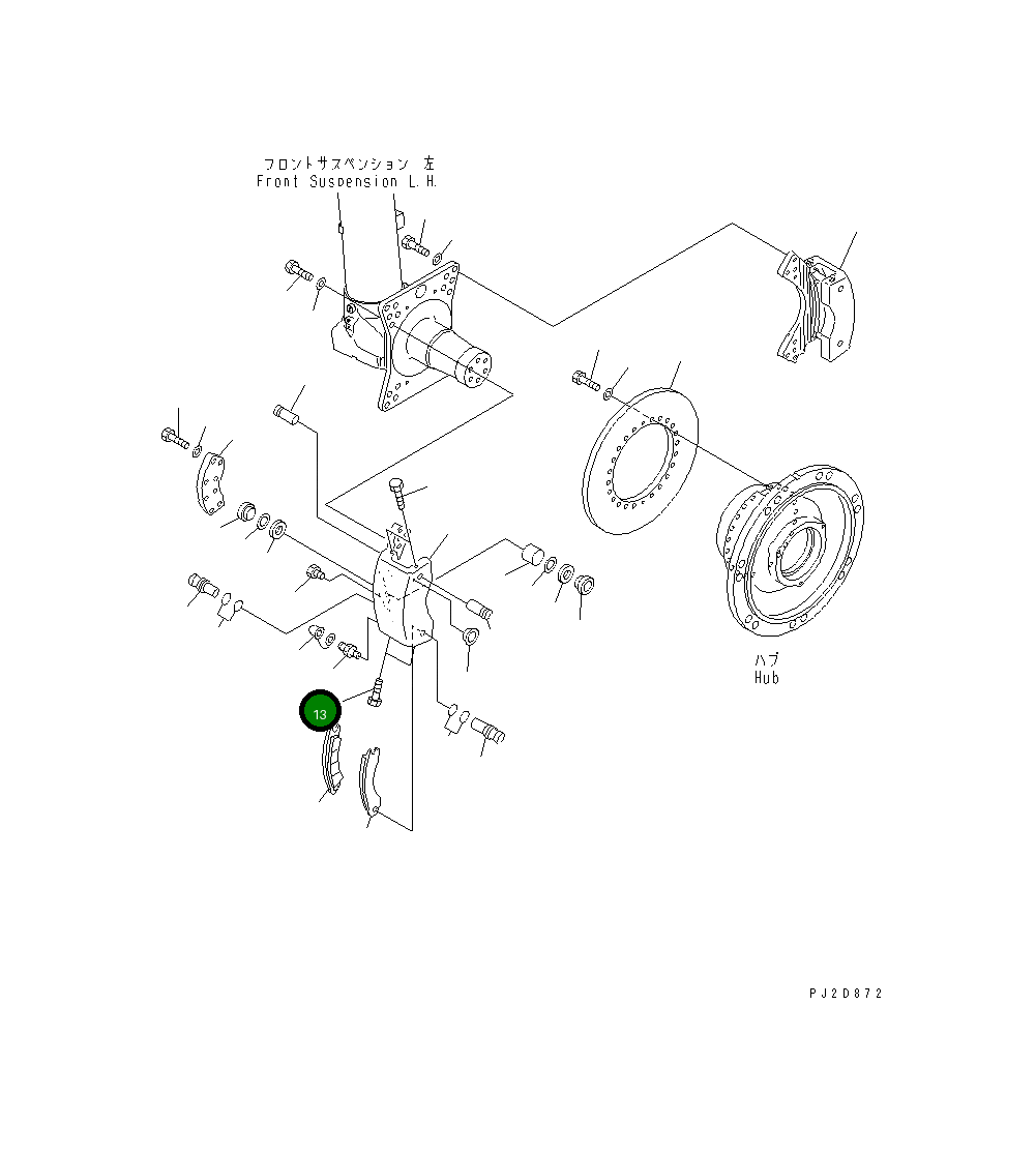 Болт 566-32-53320  Komatsu