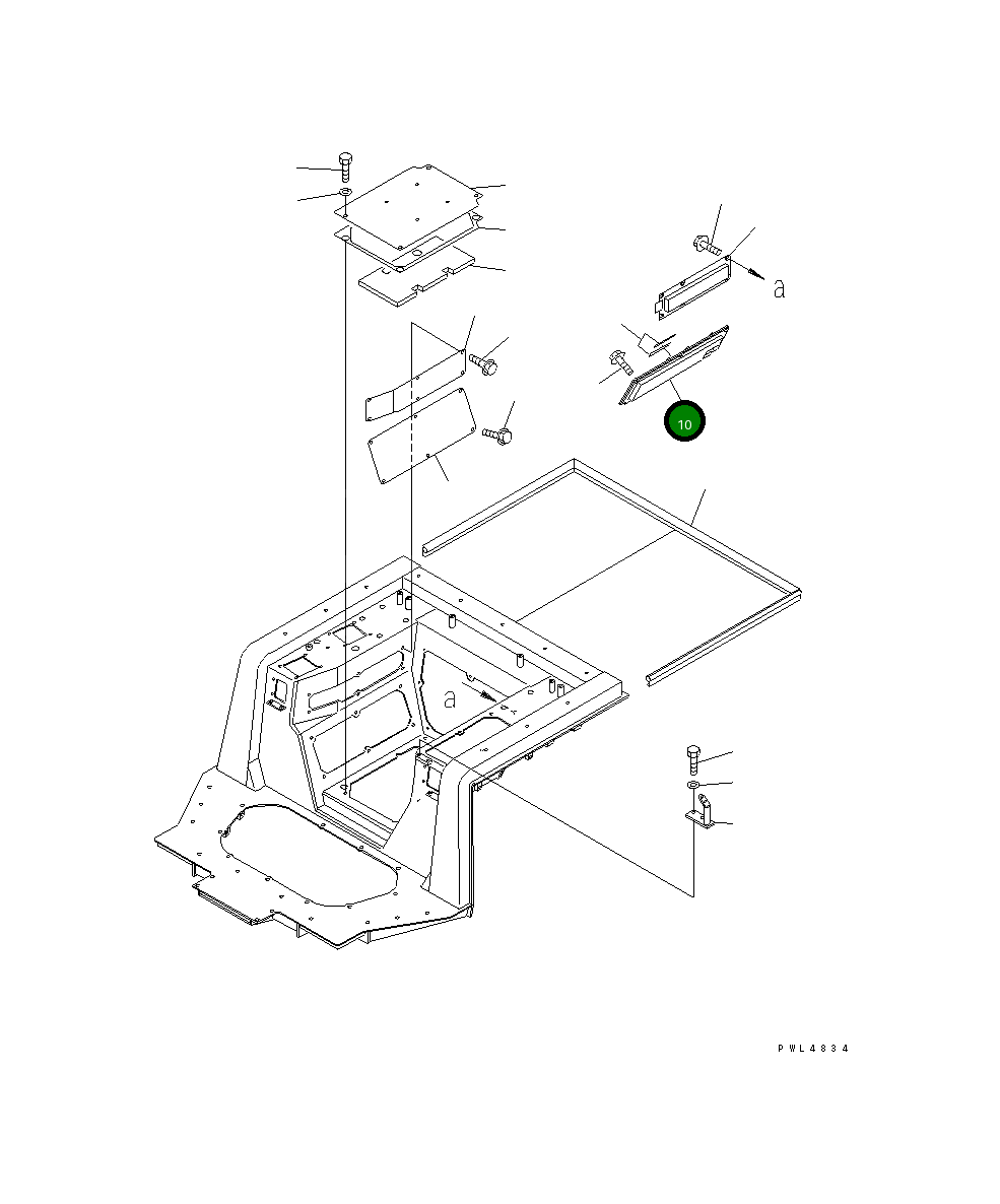 Крышка 17A-54-17710 Komatsu